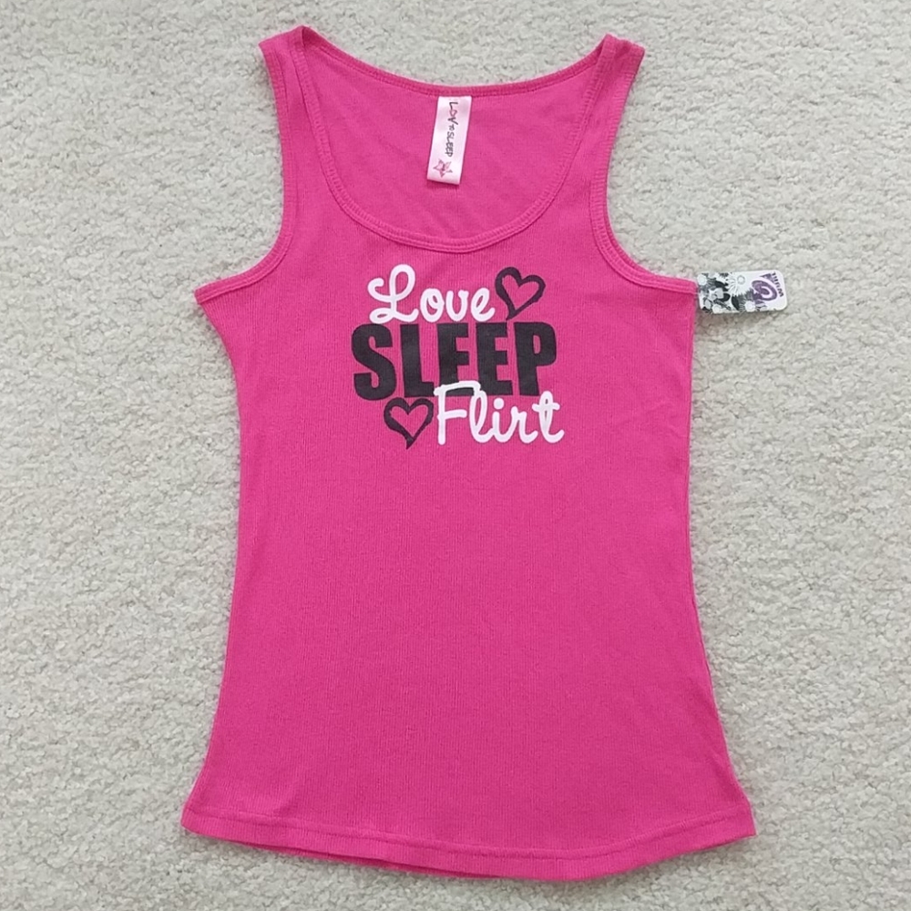 NWT Girls pink tank top